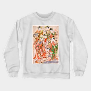 Seven Wise Women of the Pleasure Quarters, Katsukawa Shunsho 1780s Crewneck Sweatshirt